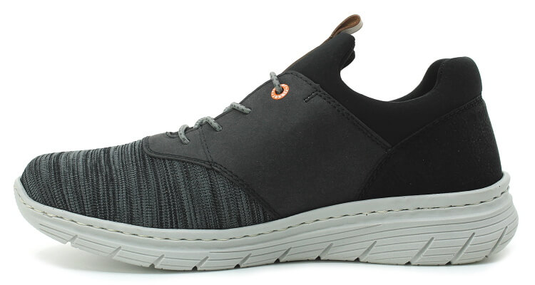 RIEKER 13150-00 black, pánské polobotky vel.45