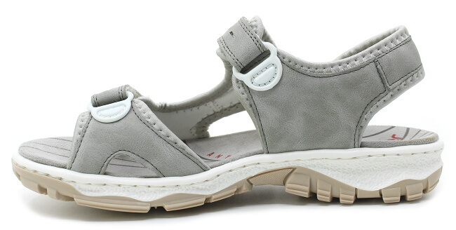 RIEKER 68866-40 grey, dámské sandály vel.38