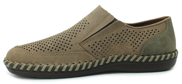 RIEKER B2464-25 brown, pánské mokasíny 