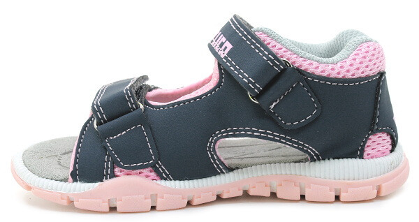 LICO Lorin V 600074 grau/rosa, dětské sandály