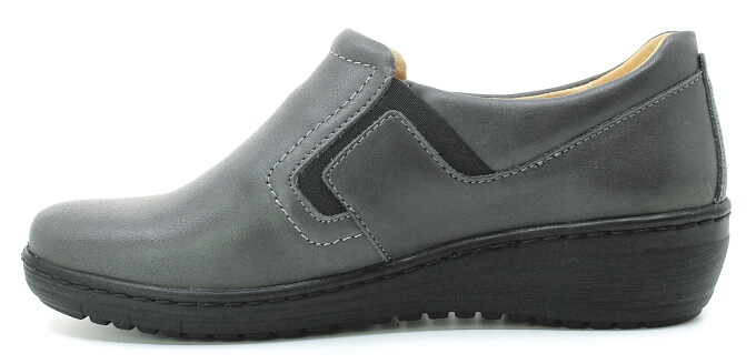 HILBY 321-2 šedé, dámské polobotky vel.38