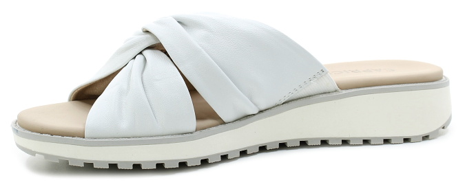 CAPRICE 9-27202-42 white nappa, dámské pantofle 