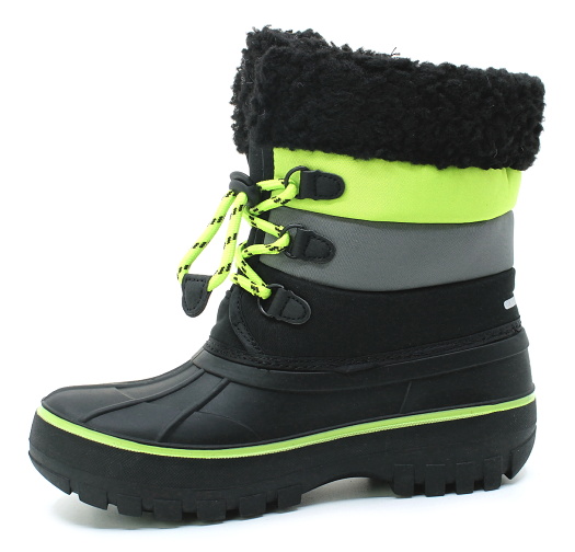 Lee Cooper 2856K black/lime, dětské sněhule