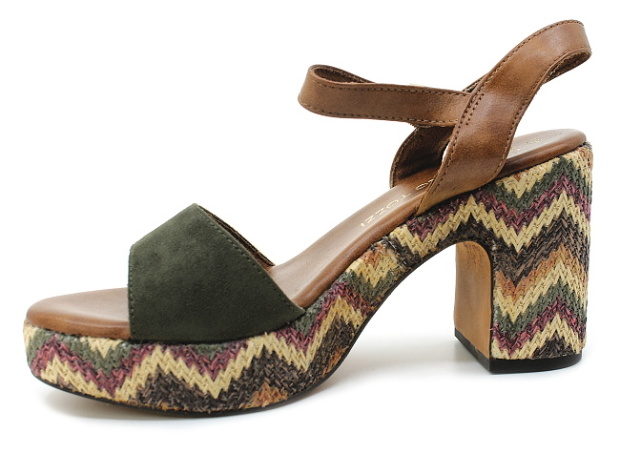 MARCO TOZZI 2-28008-42 khaki comb, dámské sandály vel.42