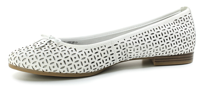 TAMARIS 22116-41 white struct., dámské baleriny