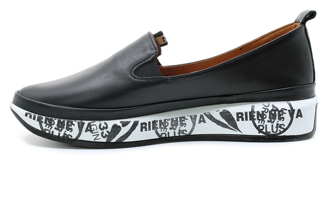 KLOP 161 444LZRSZ black, dámské mokasíny 