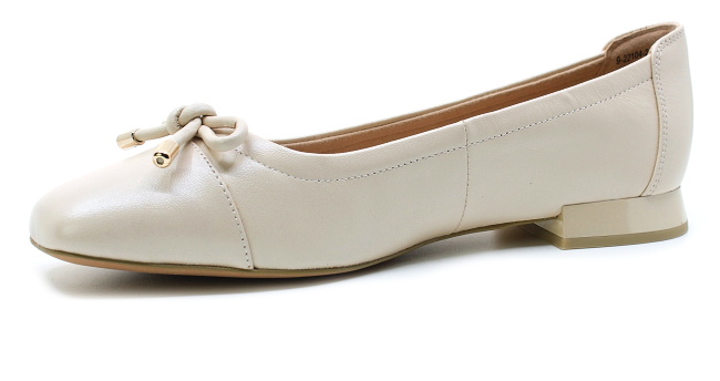 CAPRICE 9-22104-42 cream perlato, dámské baleríny
