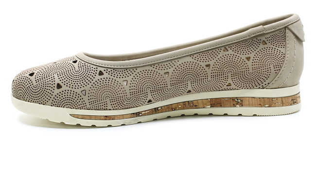 JANA 8-22178-44 taupe, dámské baleríny vel.37