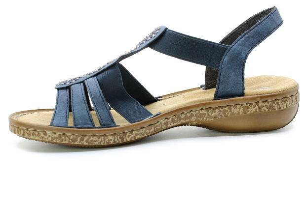 RIEKER 628G9-16 blue, dámské sandály vel.38