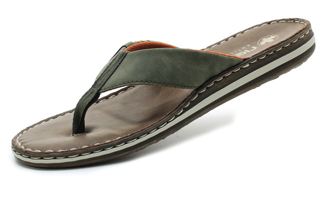 RIEKER 21043-54 green, pánské žabky