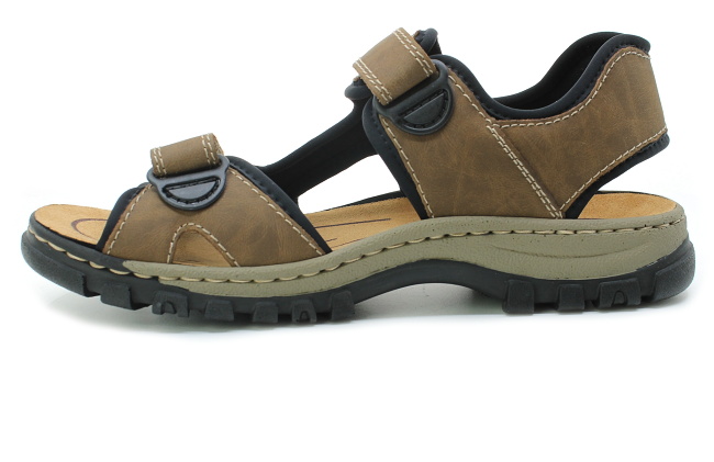 RIEKER 25084-24 brown, pánské sandály vel.42