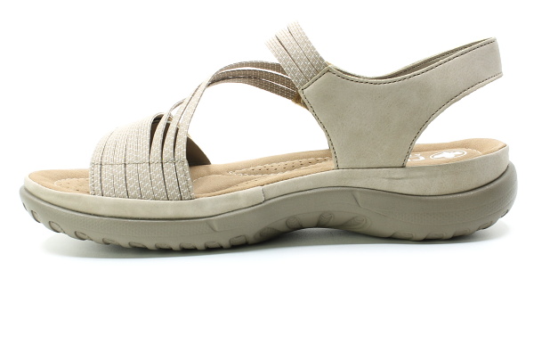 RIEKER 64870-62 beige, dámské sandály vel.42