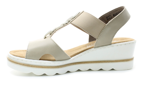 RIEKER 67498-62 beige, dámské sandály vel.41