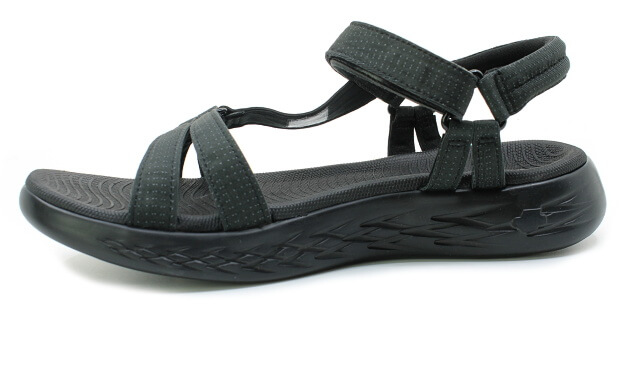 SKECHERS ON THE GO 15316/BBK 600 černé, dámské sandály vel.41