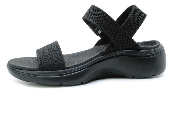 SKECHERS GO WALK ARCH FIT 140874/BBK black, dámské sandály