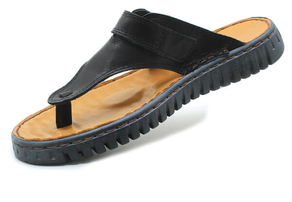 ORTO PLUS 8081-60V černé, dámské žabky