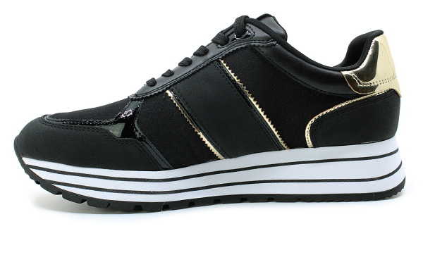 TAMARIS 1-23727-42 048 black/gold, dámské tenisky