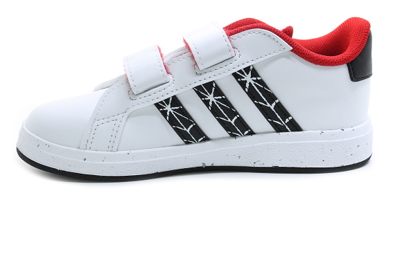 adidas Grand Court Spider-man CF IF9893 bílé, dětská obuv vel.25