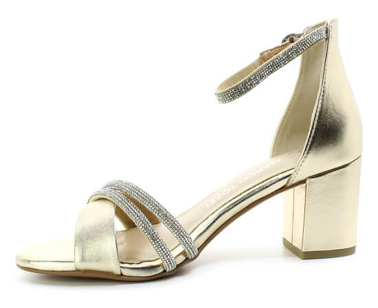 MARCO TOZZI 2-28300-45 940 gold, dámské společenské sandály 