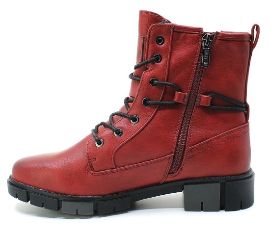  MUSTANG 15M0322001 red, dámská kotníková obuv 