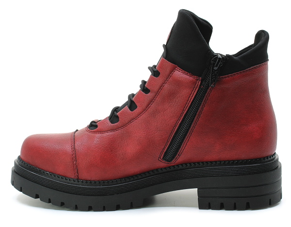 RIEKER Y3163-36 red, dámská zimní obuv