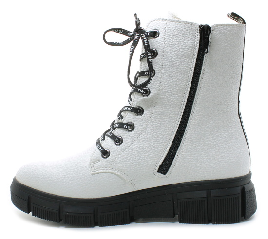 RIEKER X3414-80 white, dámská kotníková obuv