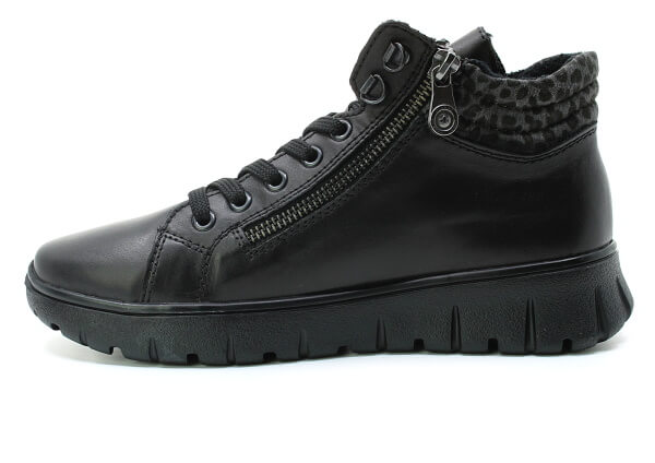 RIEKER N1305-00 black, dámská kotníková obuv