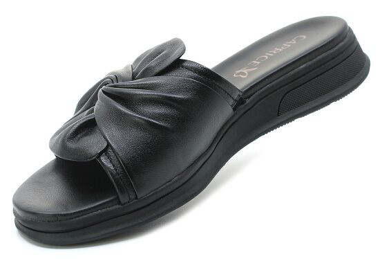 CAPRICE 9-27208-46 022 black nappa, dámské pantofle