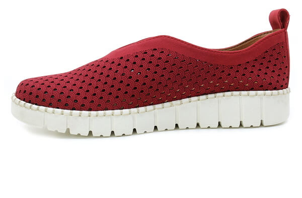 JANA 8-24560-46 500 red, dámské mokasíny vel.36