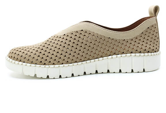 JANA 8-24560-46 400 beige, dámské mokasíny vel.38