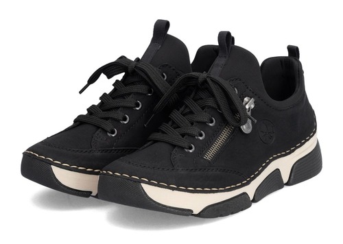 RIEKER 45973-00 black, dámské polobotky