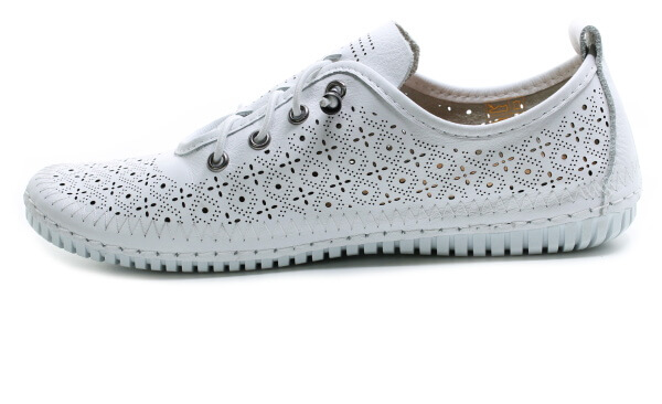 KLOP 032 1654-4 white, dámské polobotky vel.40