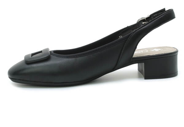 RIEKER 43456-00 black, dámské lodičky