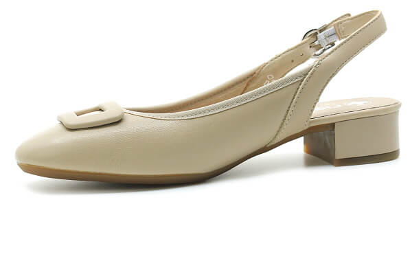 RIEKER 43456-62 beige, dámské lodičky