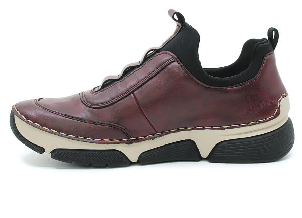 RIEKER 45975-35 red, dámské polobotky vel.37