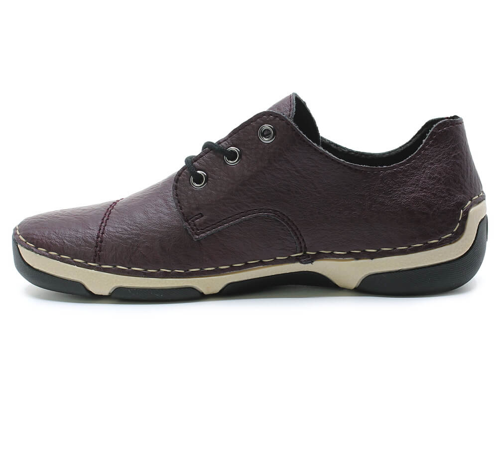 RIEKER 55920-30 red, dámské polobotky
