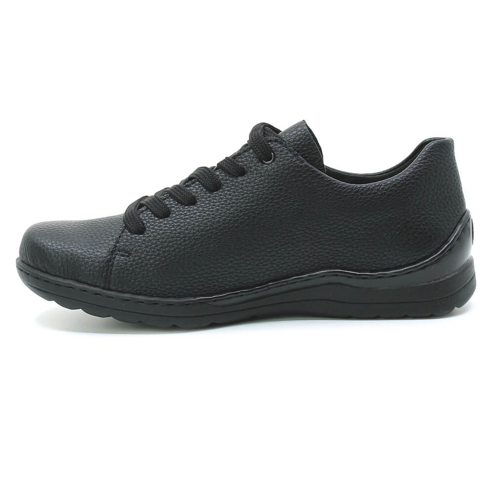 RIEKER 48901-00 black, dámské polobotky