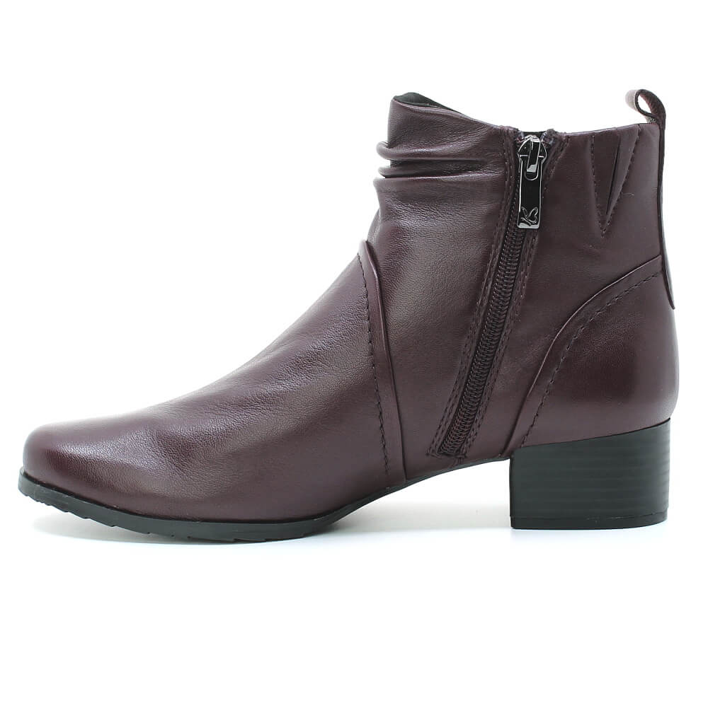 CAPRICE 9-25358-41 540 bordeaux nappa, dámská kotníková obuv
