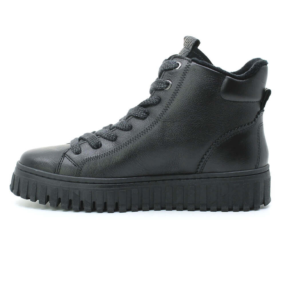 TAMARIS 1-25201-47 003 black leather, dámská kotníková obuv