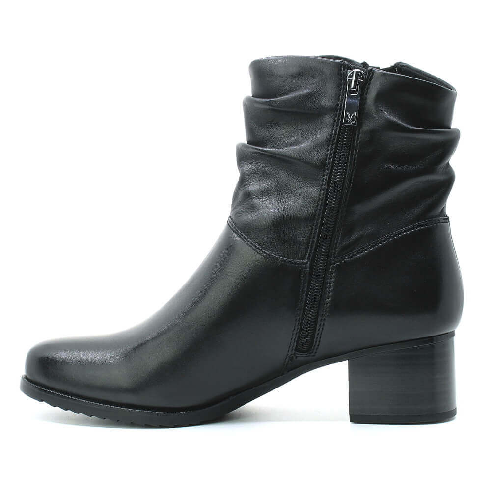 CAPRICE 9-25368-47 022 black nappa, dámská kotníková obuv