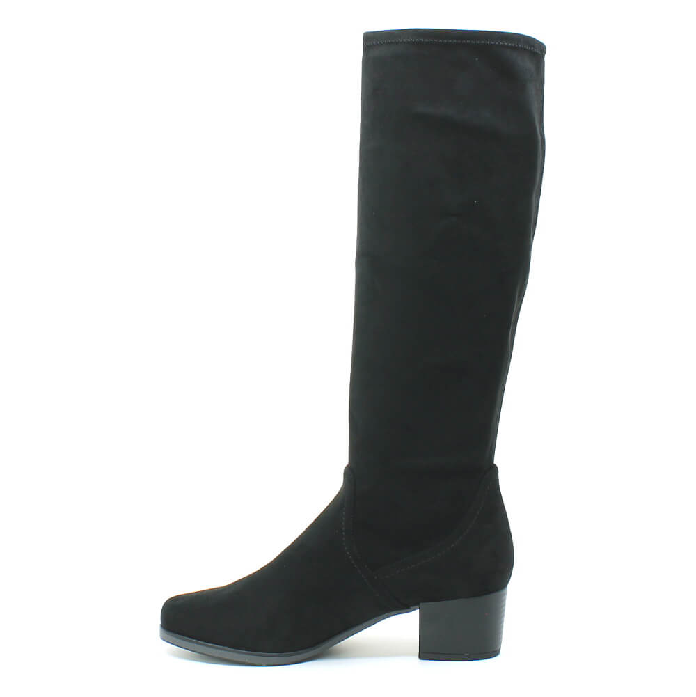 CAPRICE 9-25506-41 044 black stretch, dámské kozačky vel.37 1/2