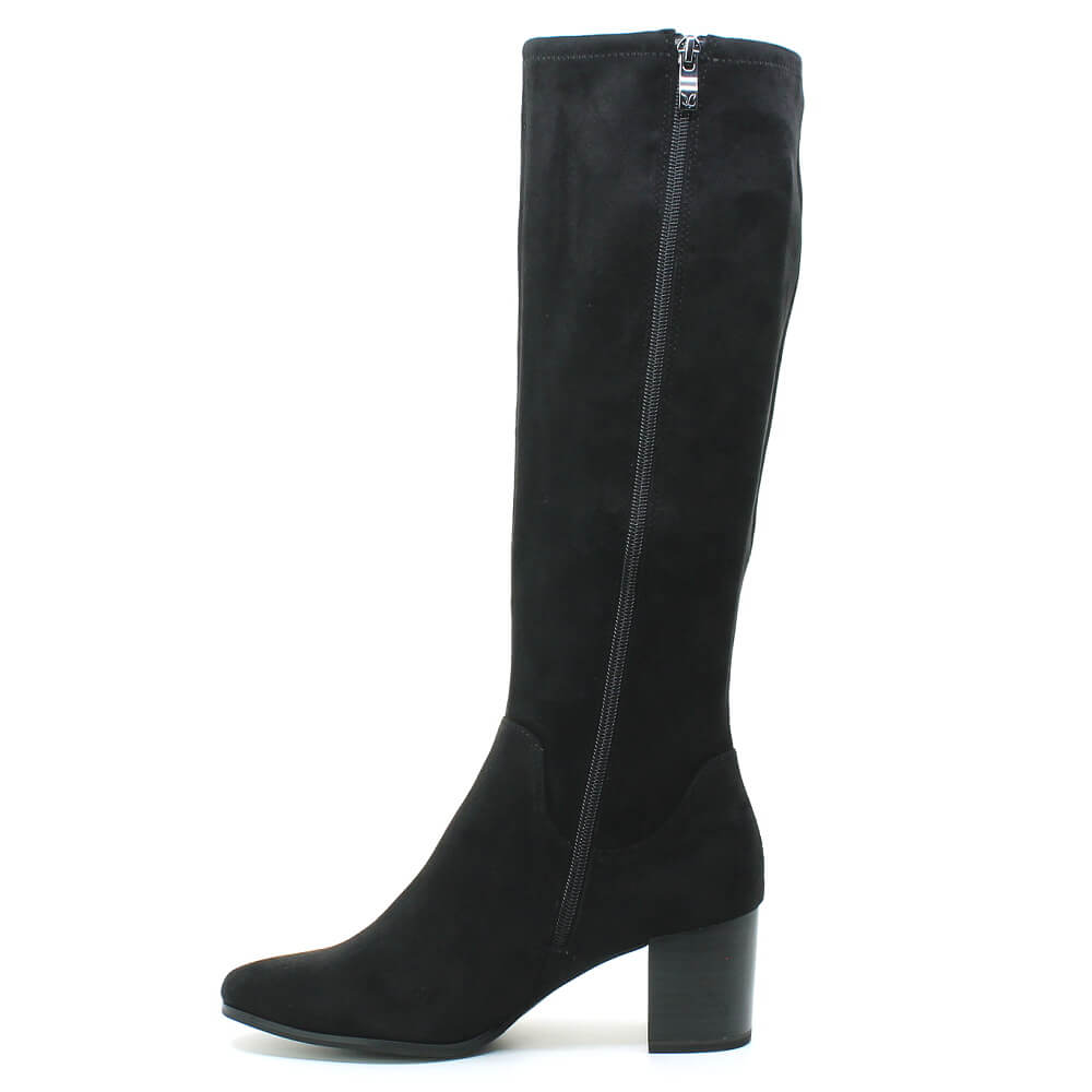 CAPRICE 9-25503-45 044 black stretch, dámské kozačky