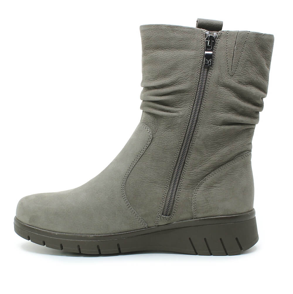 CAPRICE 9-26455-45 334 taupe nubuc, dámská kotníková obuv