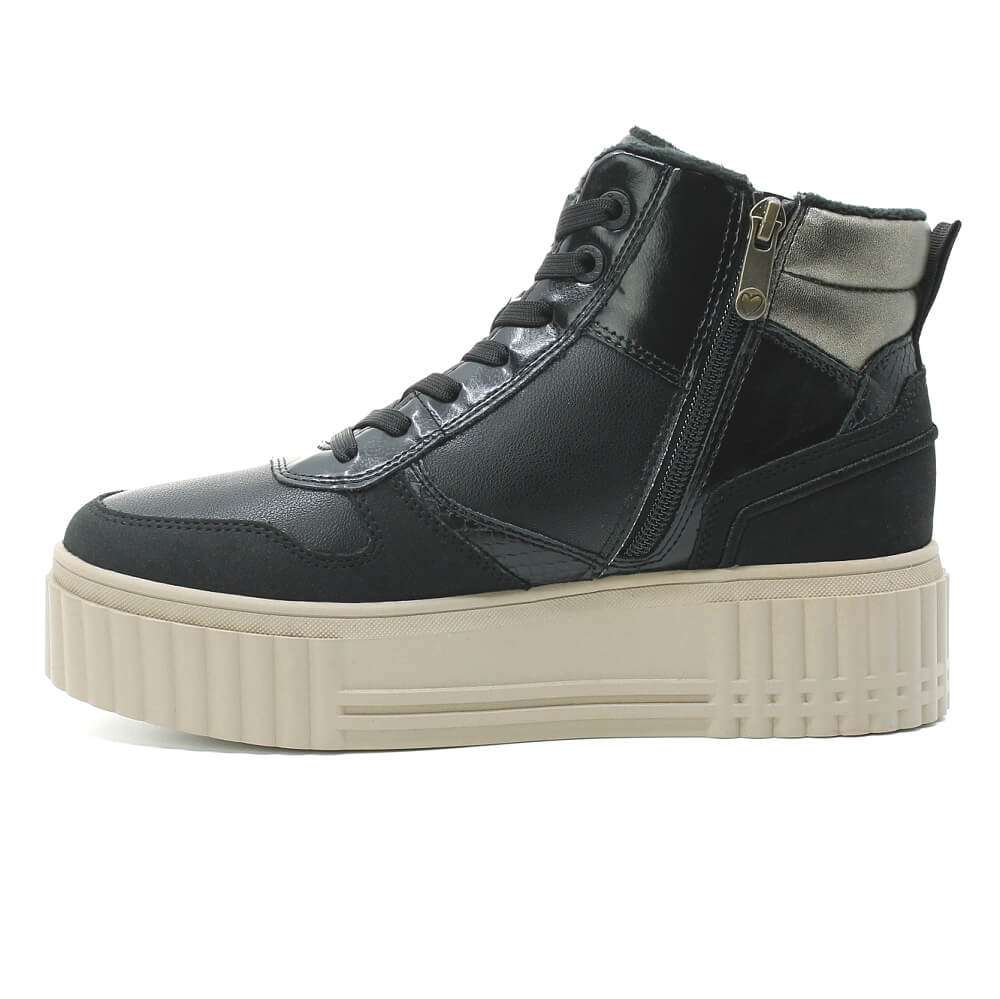 MARCO TOZZI 2-25201-47 098 black comb, dámská kotníková obuv vel.39