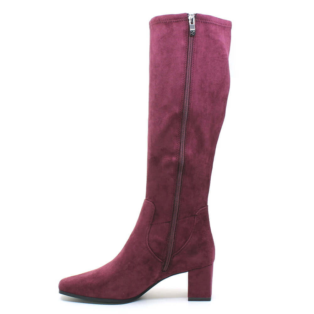 CAPRICE 9-25547-41 514 bordeaux stretch, dámské kozačky vel.39