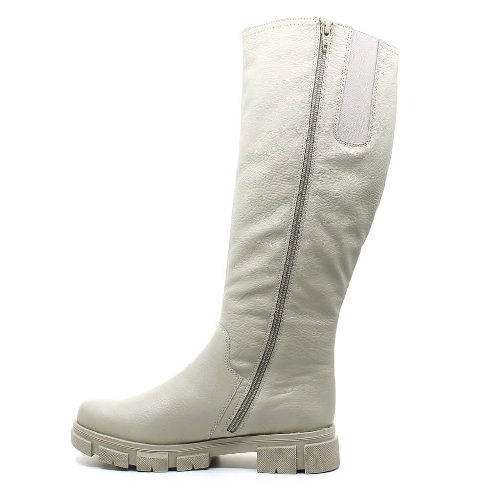 RIEKER Y7190-60 beige, dámské kozačky vel.41