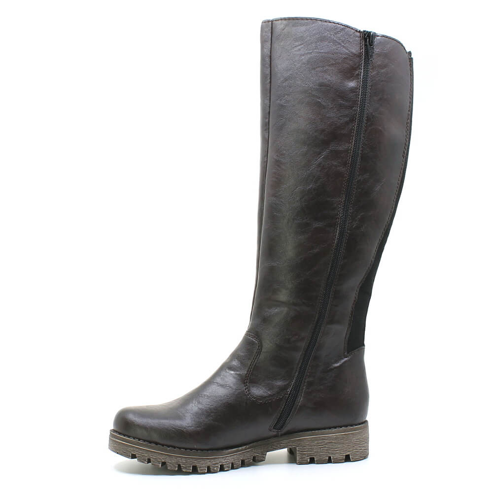 RIEKER 78554-25 brown, dámské kozačky vel.39