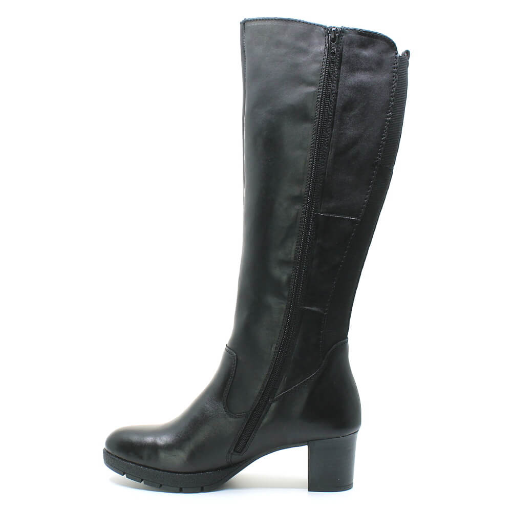 RIEKER 77684-00 black, dámské kozačky