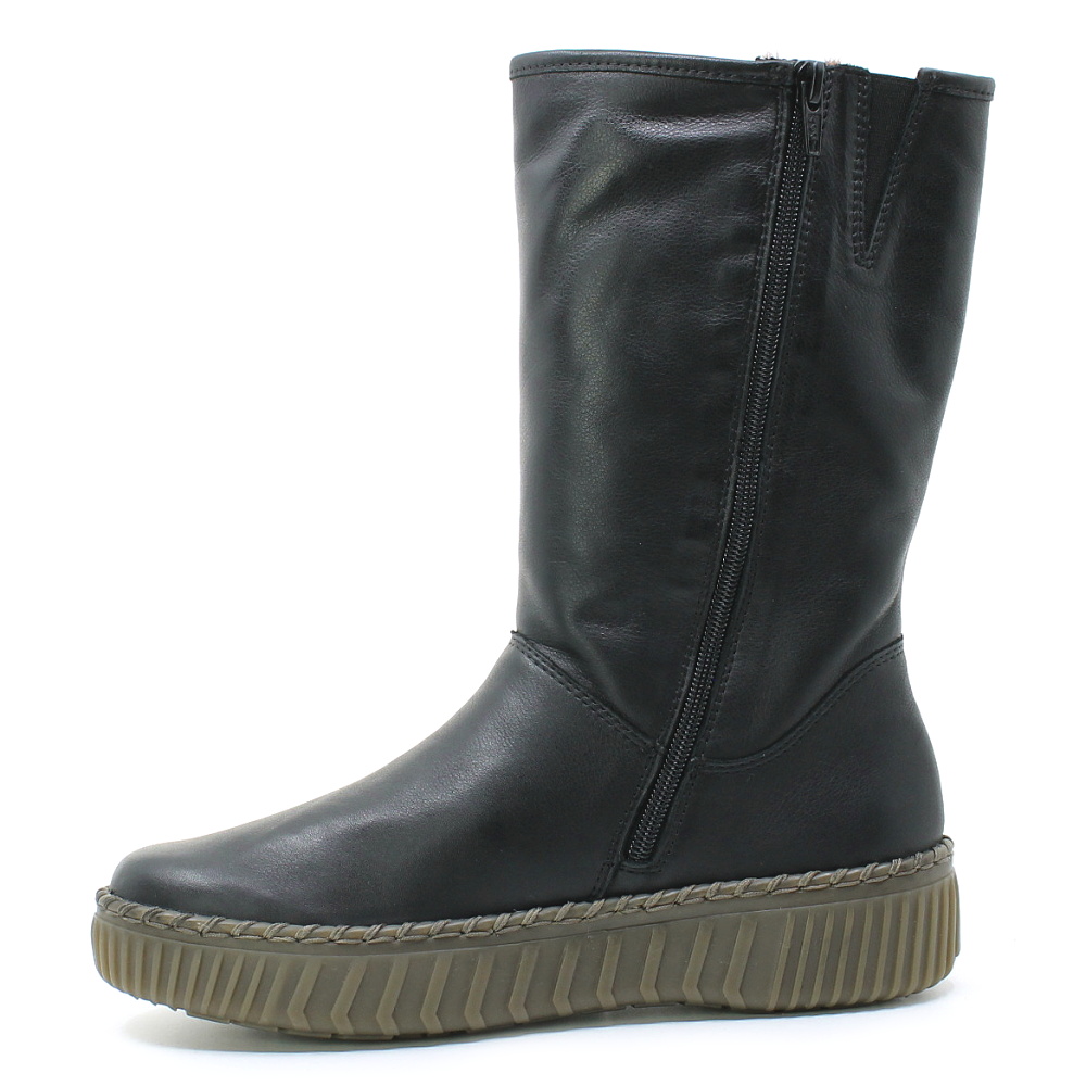 REMONTE D4A71-00 black, dámské polokozačky