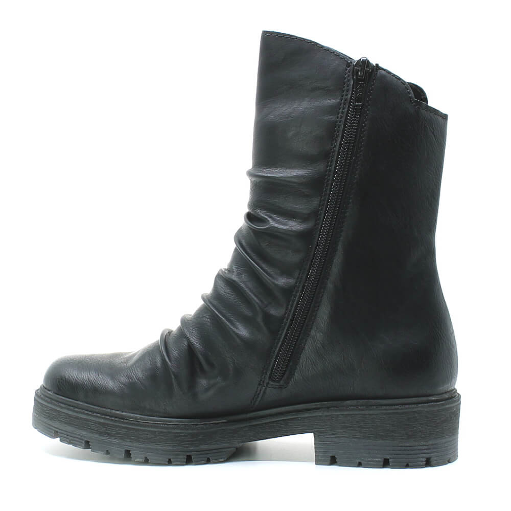 RIEKER 75851-00 black, dámské polokozačky vel.39